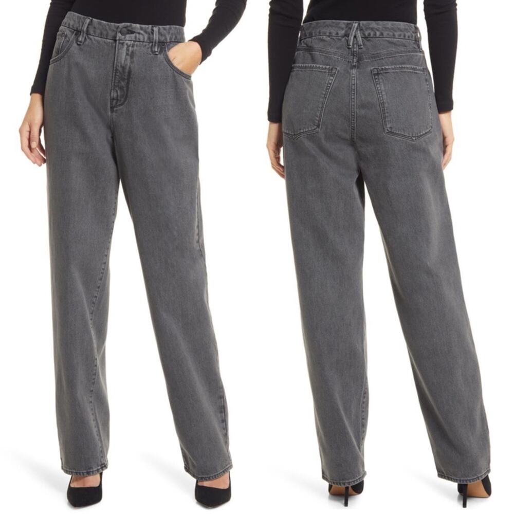 Good American 90’s Black238 High Rise Relaxed Jeans Women’s 6/ 28